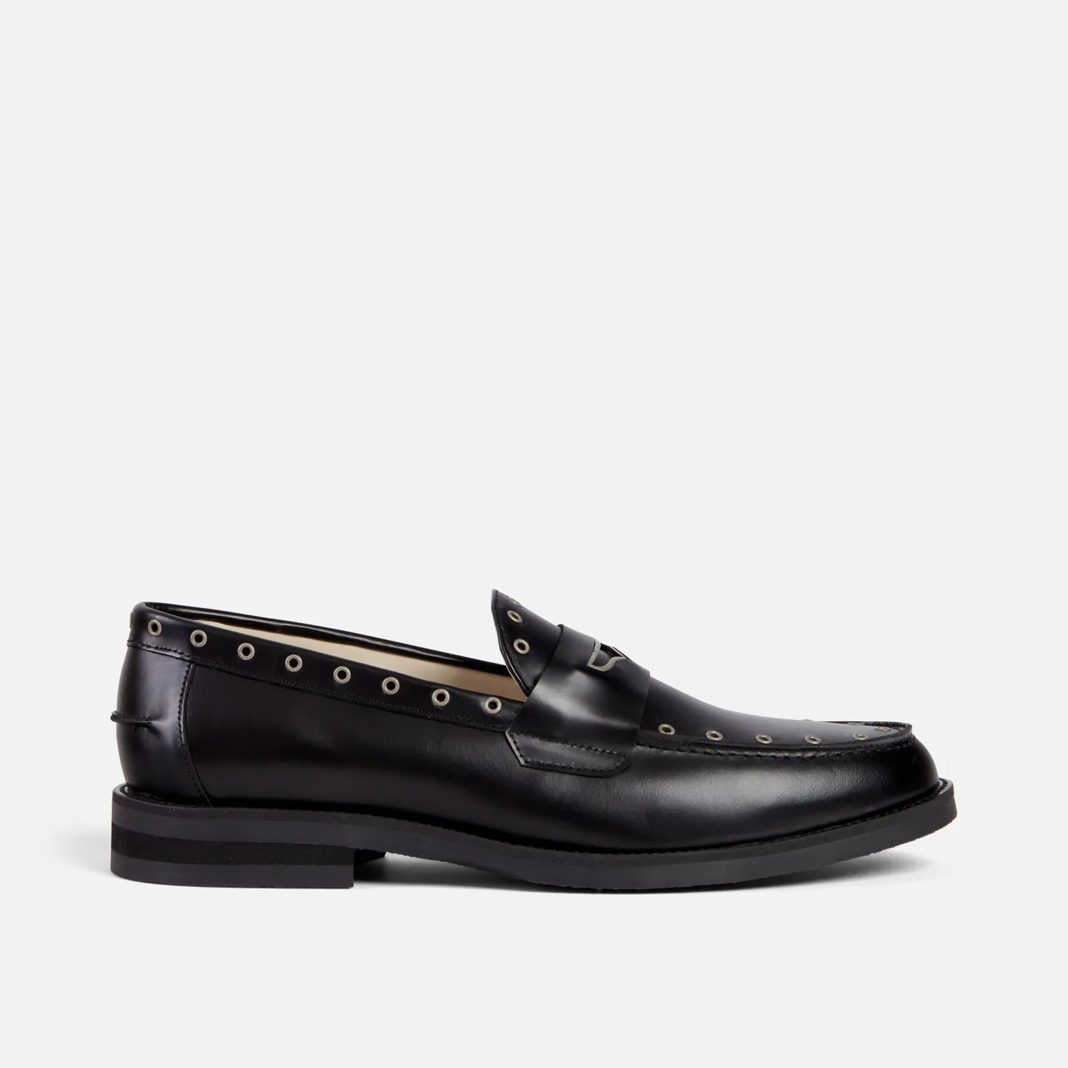 Wilde Silver Rivet Penny Loafer - Men's
