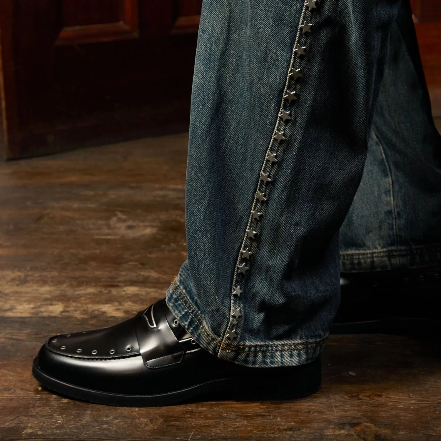 Wilde Silver Rivet Penny Loafer - Men's