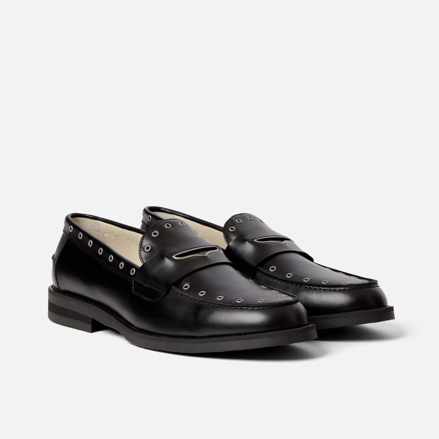 Wilde Silver Rivet Penny Loafer - Men's