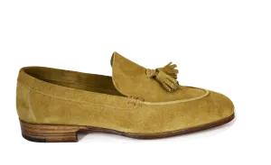 WOMAN LOFER UNLINED WITH TASSELS SUEDE LEATHER