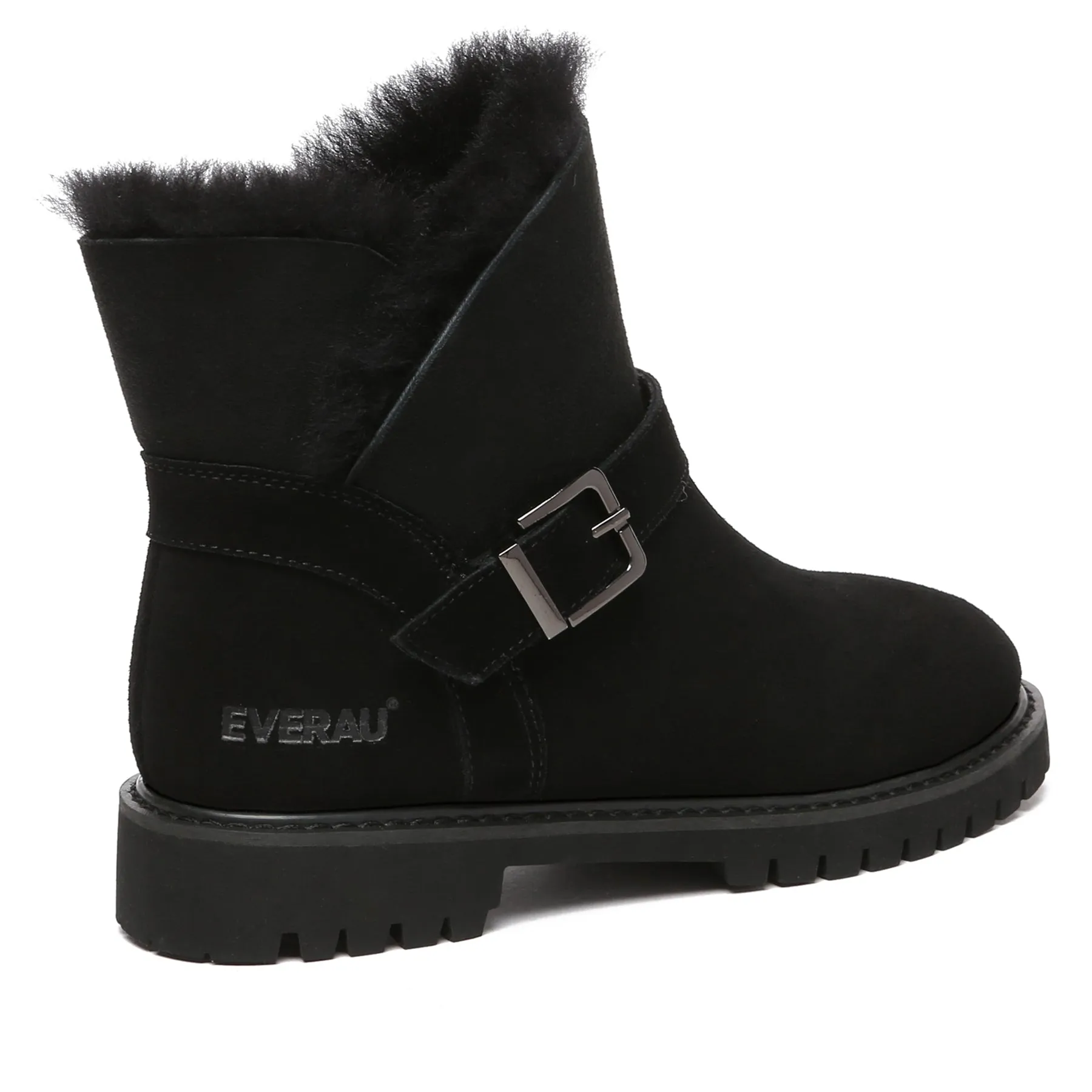 Women Buckle Mini Boots