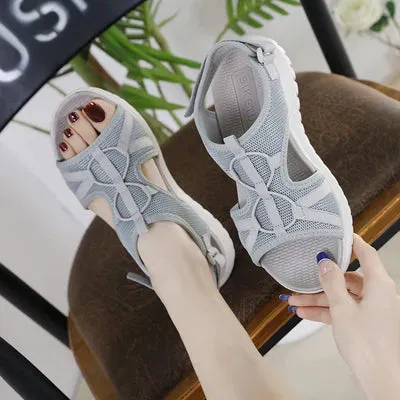 Women Solid Color Hollow Out Casual Lady Sandals