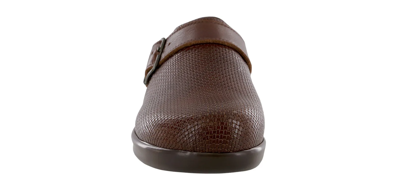 Women's Clog Slip On Loafer in Woven Brown