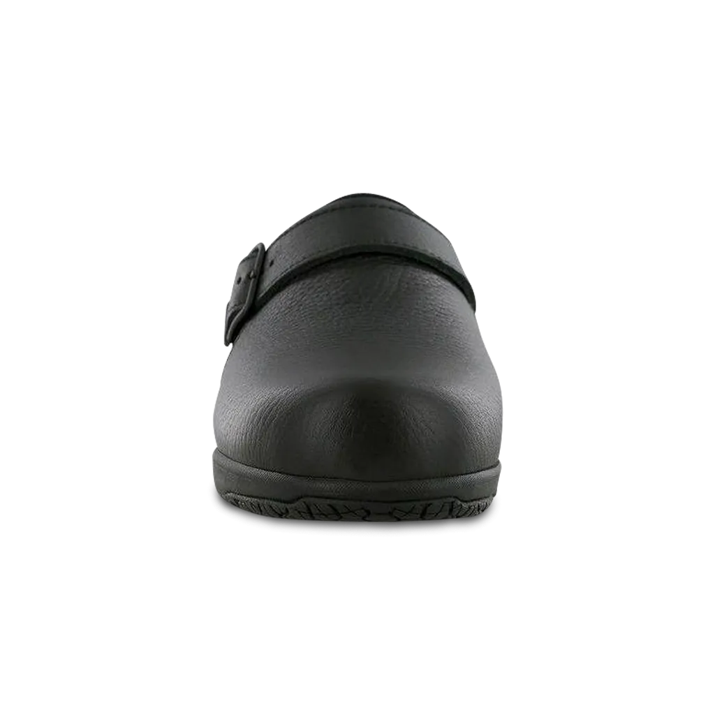 Women's Clog SR Non Slip Loafer in Black