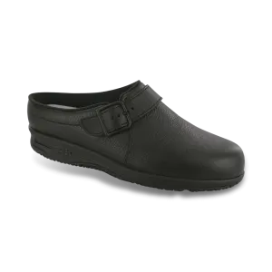 Women's Clog SR Non Slip Loafer in Black
