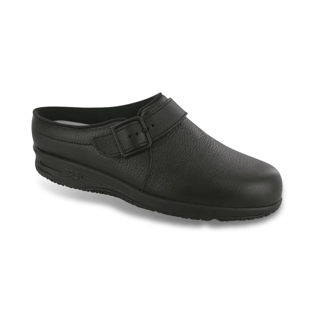 Women's Clog SR Non Slip Loafer in Black