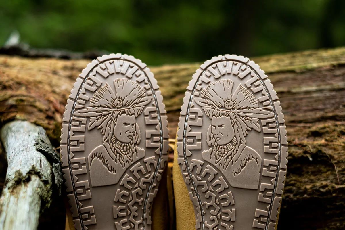 Women's Moose Hide Beaded Moccasin Shoes