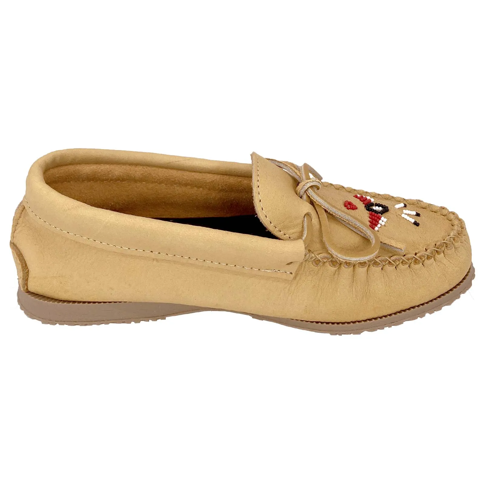 Women's Moose Hide Beaded Moccasin Shoes