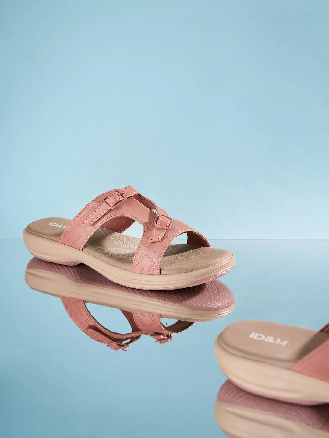 Women's Peach Comfort Sandals (IU6005)