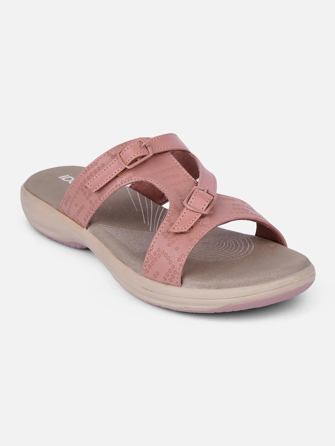 Women's Peach Comfort Sandals (IU6005)