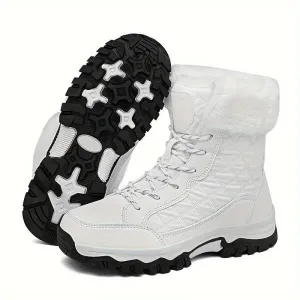 Womens Plush Warm Snow Boots  NonSlip Versatile Winter Shoes