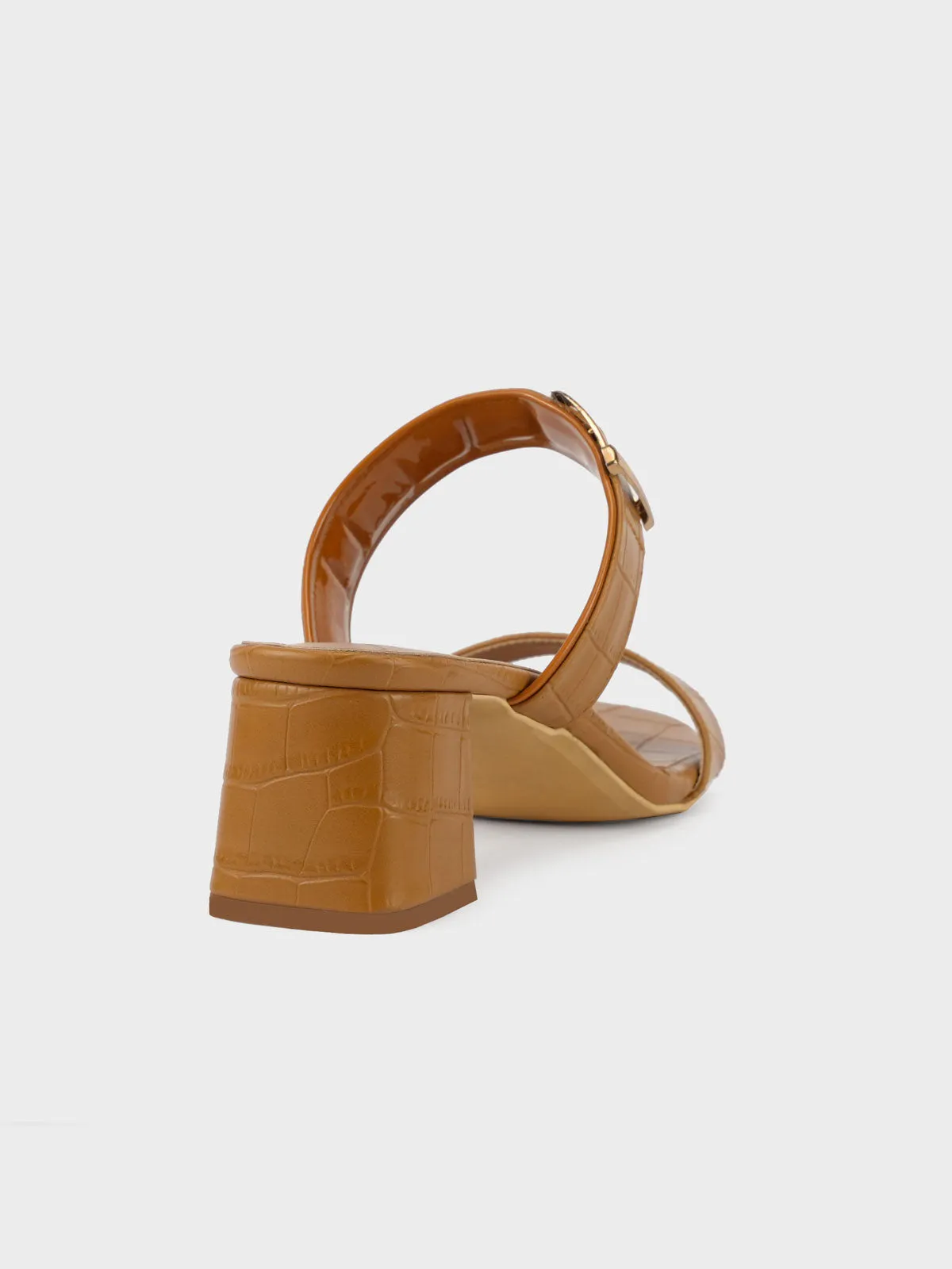 Womens "BUARIA" Block Heeled Sandals