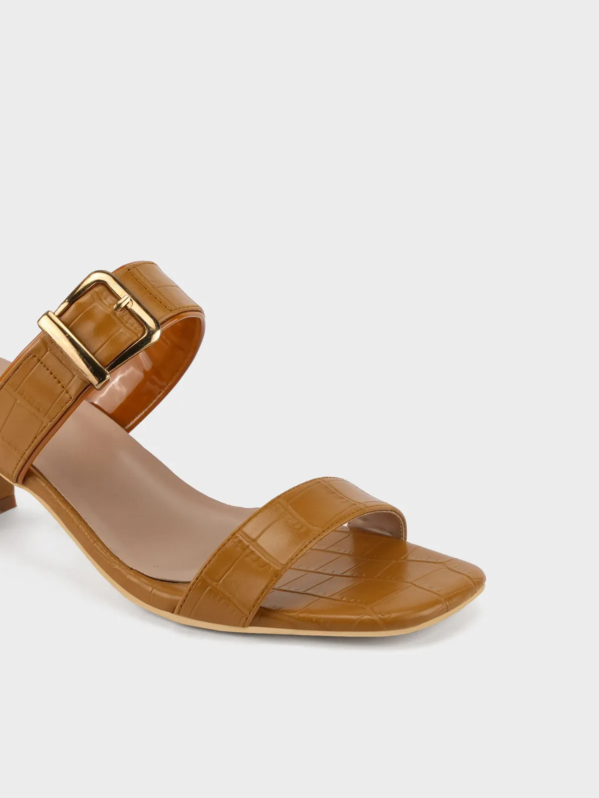 Womens "BUARIA" Block Heeled Sandals