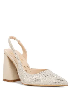 Women's Saranna Rhinestone Embellished Suede High Heel Sandals