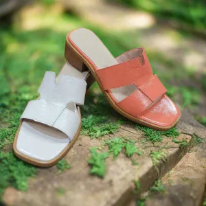 WONDERS - D-1120 - Coral Patent & Off White Patent