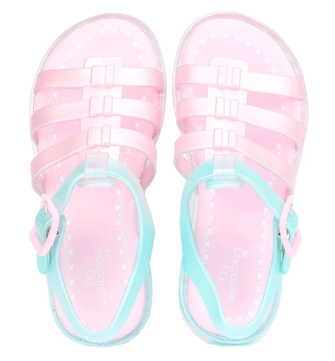 World Colors Drops Light Green/Pink Pearl - 161.016-637